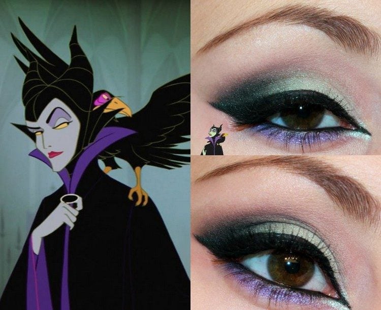 Halloween-Make-up-Frisuren-Disney-Boesewicht-Fee-Maleficient