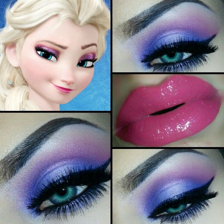 Halloween-Make-up-Frisuren-Disney-Prinzessin-Augen-Lippen-schminken