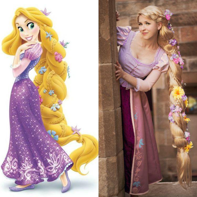 Halloween-Make-up-Frisuren-Rapunzel-Disney-inspiriert-Prinzessinnen-Haare