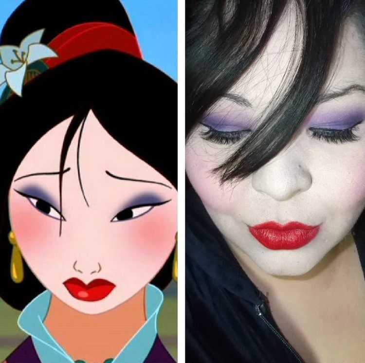 Halloween-Make-up-Frisuren-Lippen-Gesicht-Disney-Film