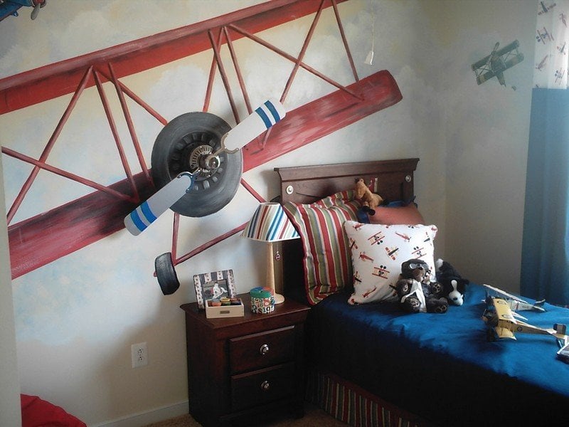 Kinderzimmer-Junge-Flugzeug-Ideen
