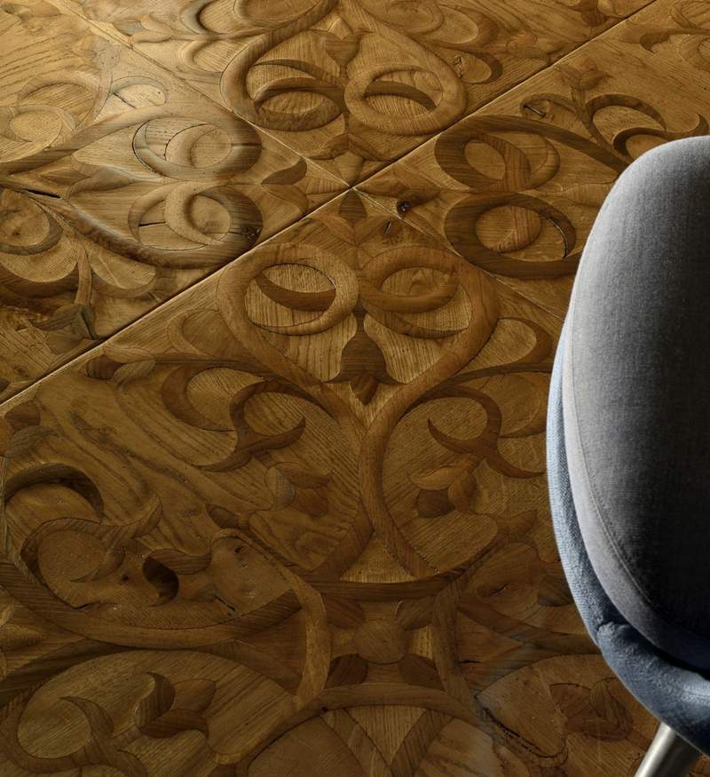 Mosaikparkett-Intarsien-Mustern-aufwendig-Bodenbelag