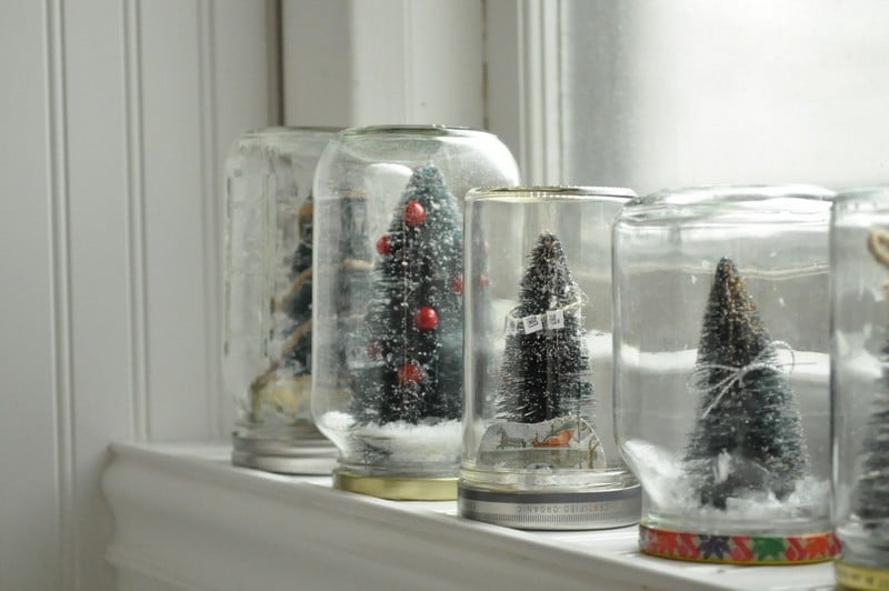 Schneekugel-basteln-Shisha-Buerste-Weihnachtsbaum-Kunstschnee-Aufkleber