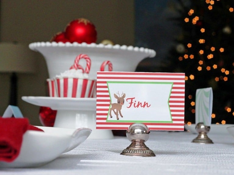 Weihnachtskarten-selber-basteln-Rentier-Silhouette-Bambi-inspiriert