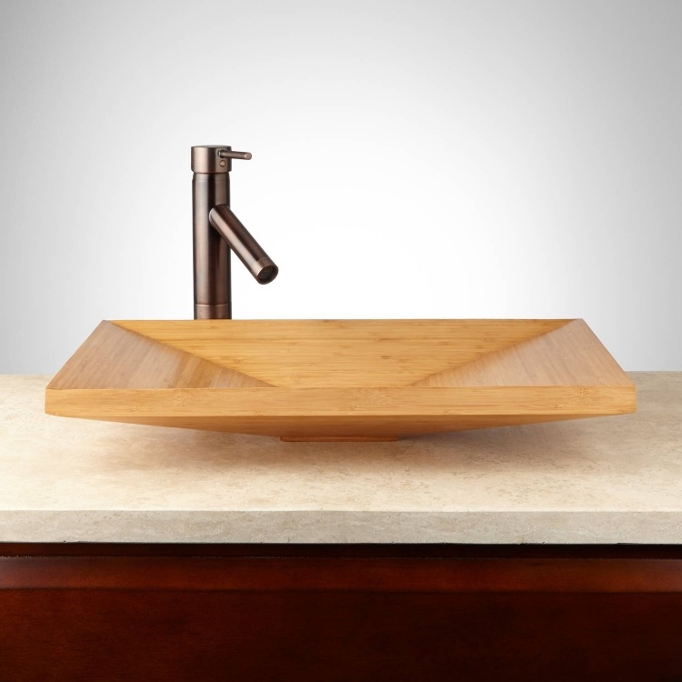 badezimmermobel-bambus-modern-ideen-waschbecken-holz-rechteckig-waschtischplatte-travertin