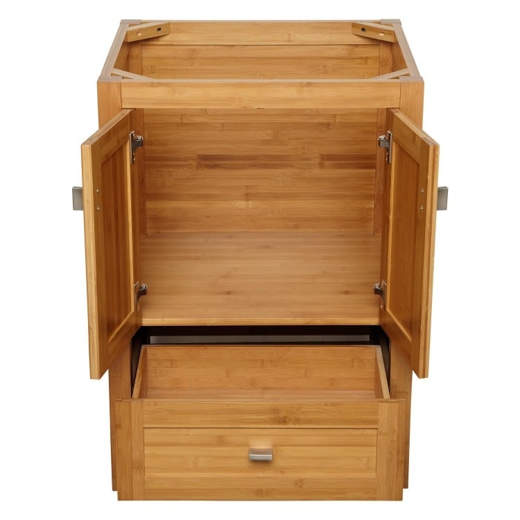 badezimmermobel-bambus-modern-ideen-waschunterschrank-offen-schublade-schranktueren-holz