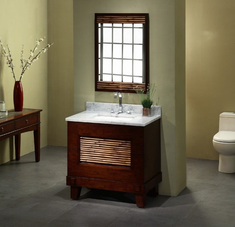 badezimmermobel-bambus-modern-waschtisch-dunkel-marmor-waschtischplatte-spiegel