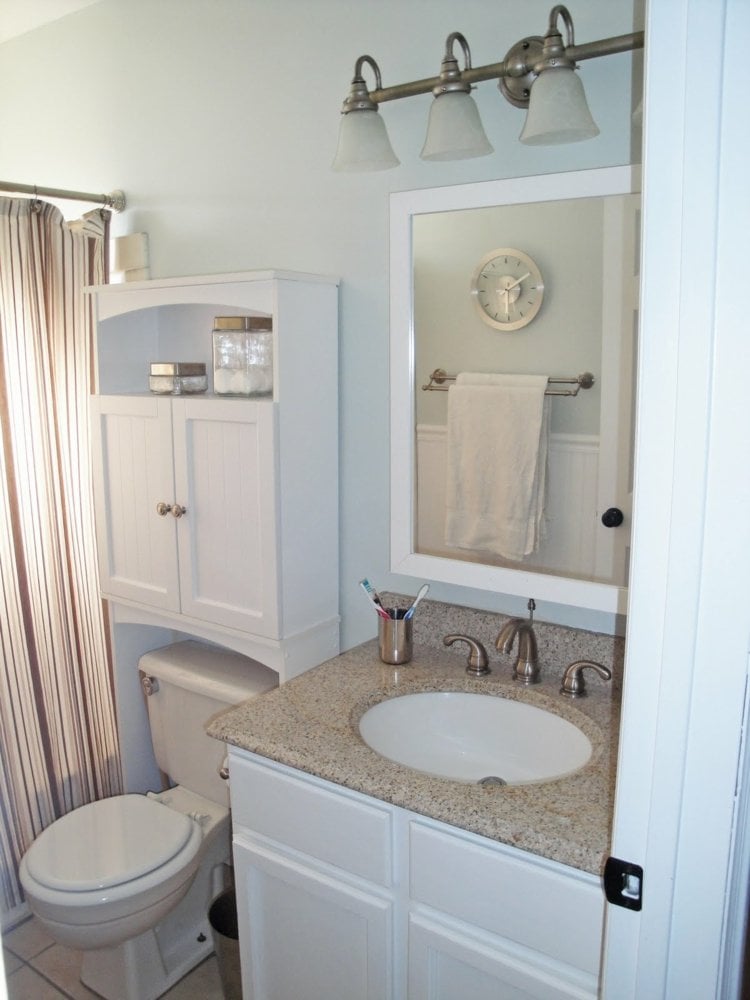badmöbel für kleine bäder toilette schrank waschbecken spiegel