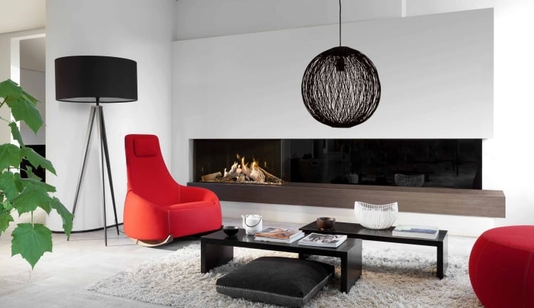 design-kaminofen-gemauert-bilder-modern-gas-weiss-rot-minimalistisch-pendelleuchte
