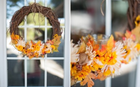 Fensterdeko im Herbst