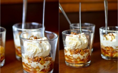 Herbst Dessert im Glas