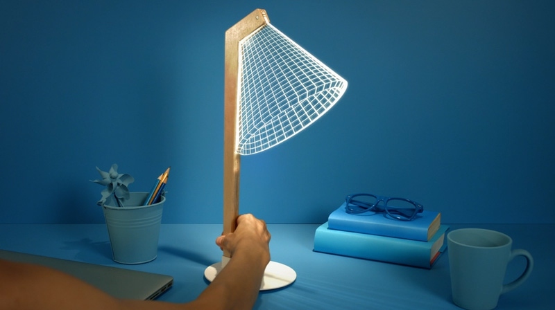 Lampen aus Plexiglas 3d effekt modern lampenschirm