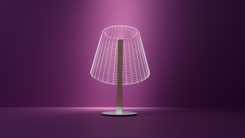 lampen plexiglas nachttischleuchte idee design vintage modern