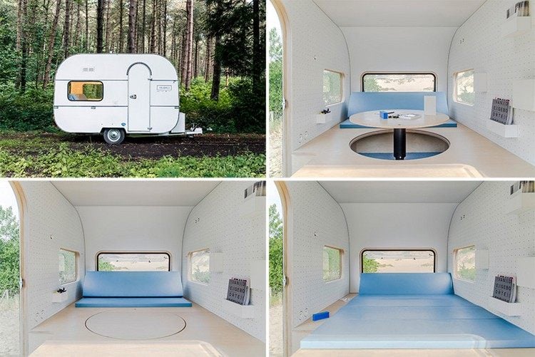 Mobiles Büro camping-anhaenger-innen-funktionales-design