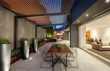 Moderne Terrassenüberdachung