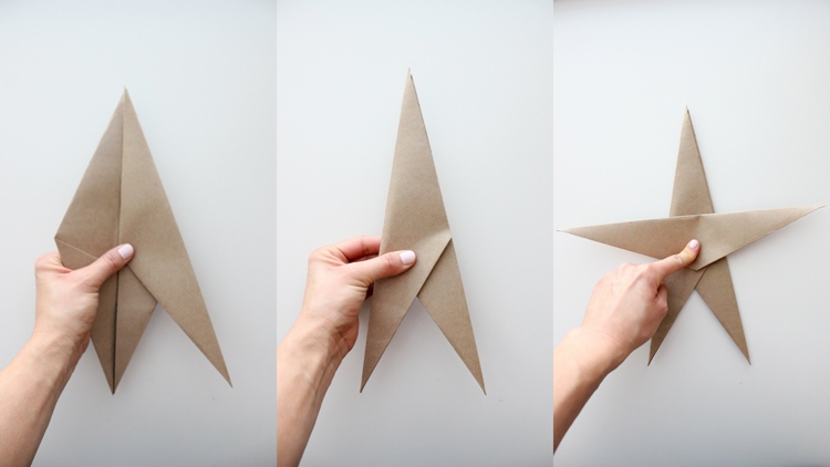 Origami für Weihnachten -stern-faltanleitung-diy-falten-fixieren-fertig