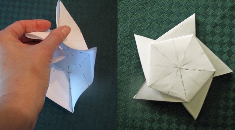 origami-weihnachten-stern-faltanleitung-fuenf-zacken-punktlinie-halten-falten-kreativ-papier