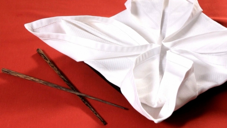 servietten falten weihnachten lotus romantisch weiss fest