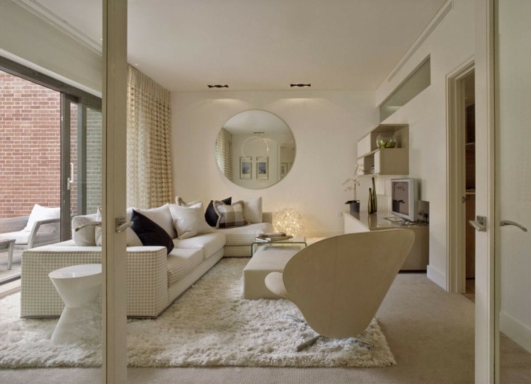 teppiche wohnzimmer weiss intereieur gestaltung elegant hochflor