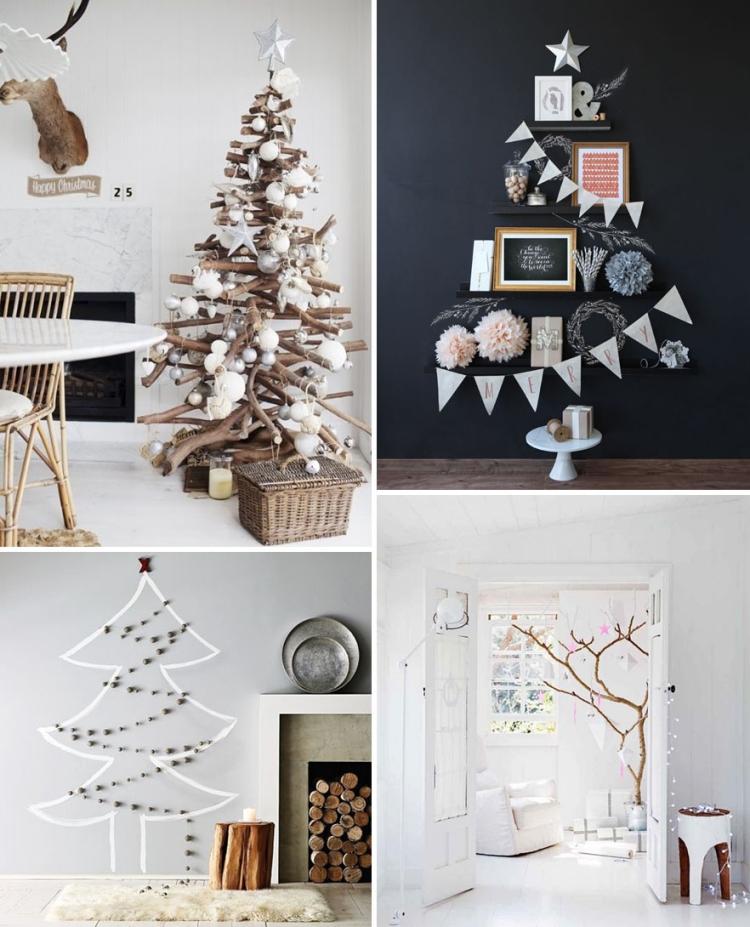weihnachtsdeko-modern-selber-machen-weihnachtsbaum-kreativ-ideen-deko-holz
