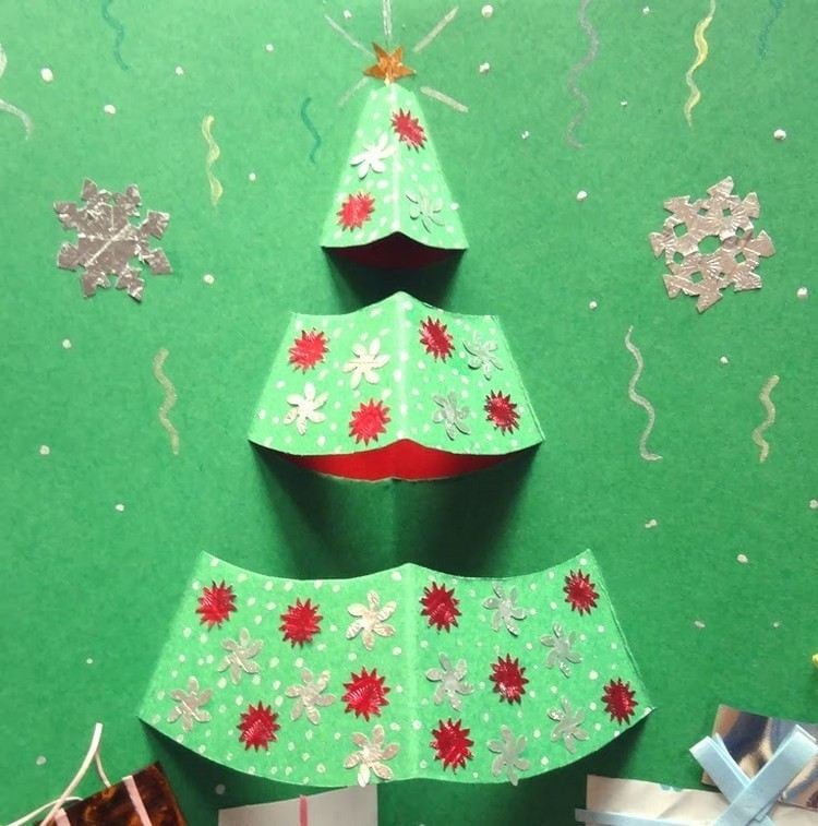 weihnachtskarten-selbst-gestalten-pop-up-kinder-basteln