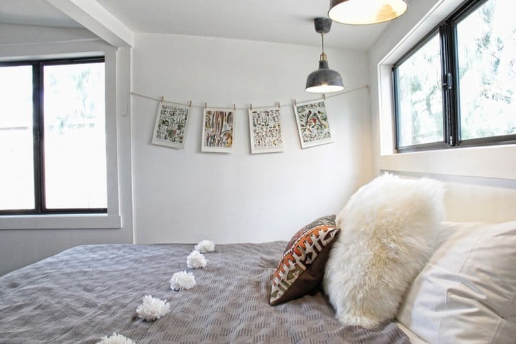 wohnen-bohemian-style-schlafzimmer-wanddeko-bilder-wascheleinen
