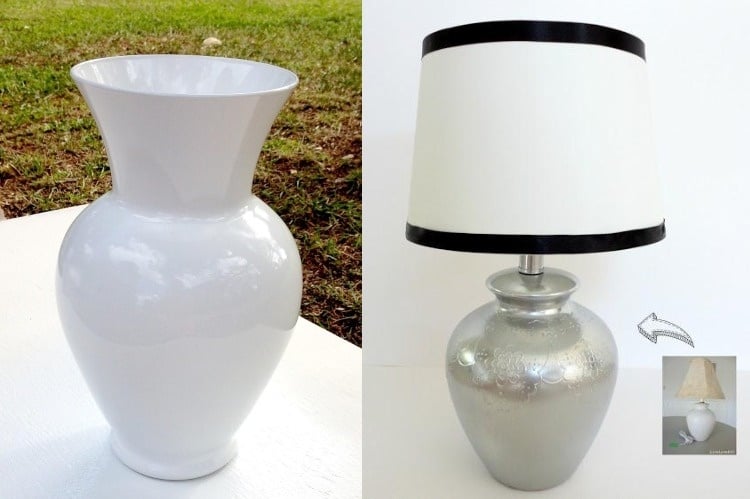 wohnung-dekorieren-ideen-selber-machen-wenig-geld-lampe-tischlampe-lampenfuss-vase