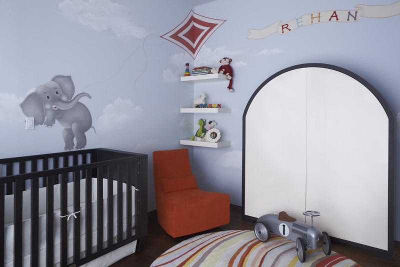 Babyzimmer-Blau-Elephanten-Wandsticker-lustig