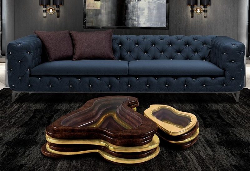 Coole-Couchtische-Holz-Glas-Chesterfield-Sofa