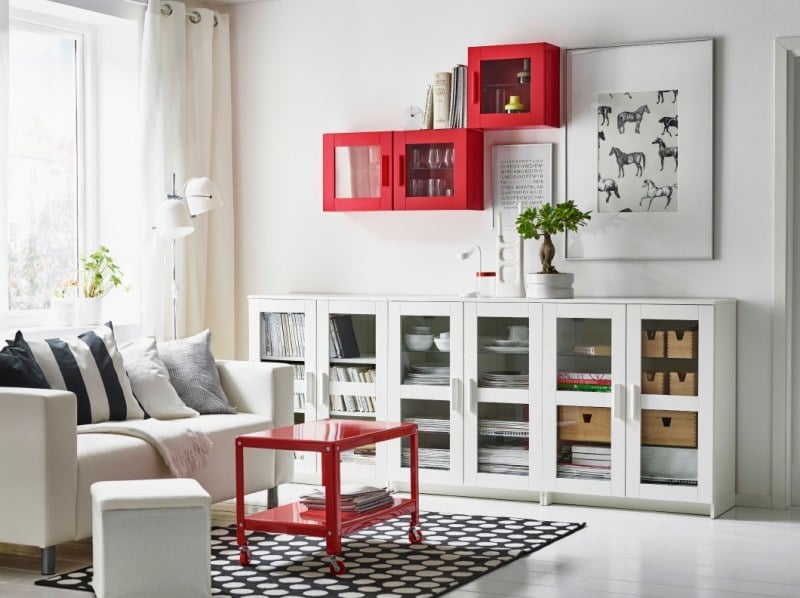 Ikea-Regale-Kallax-System-Wohnzimmer-Wohnideen