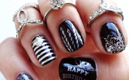 Nageldesign in Schwarz