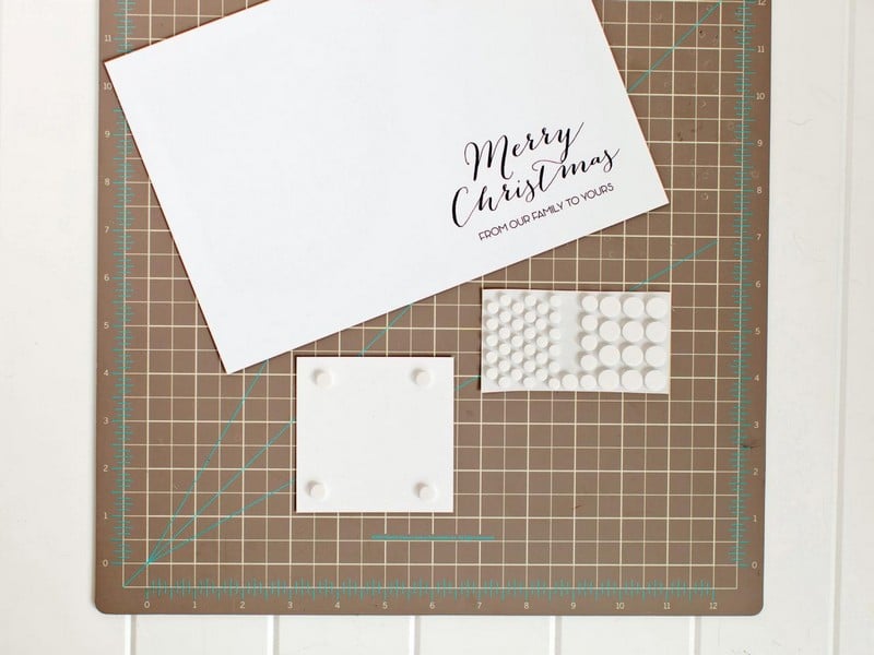 Weihnachtskarten-basteln-Familienfotos-kleben-Ideen