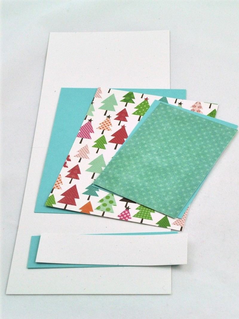 Weihnachtskarten-basteln-Filz-Papier-ausschneiden-Anleitung