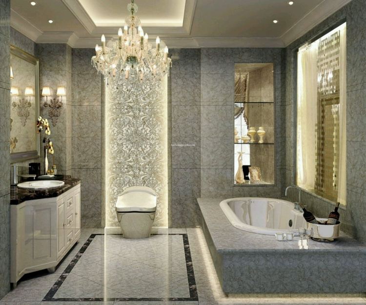 badewanne-einmauern-ablage-luxus-barock-marmor-kronleuchter-sektkuehler