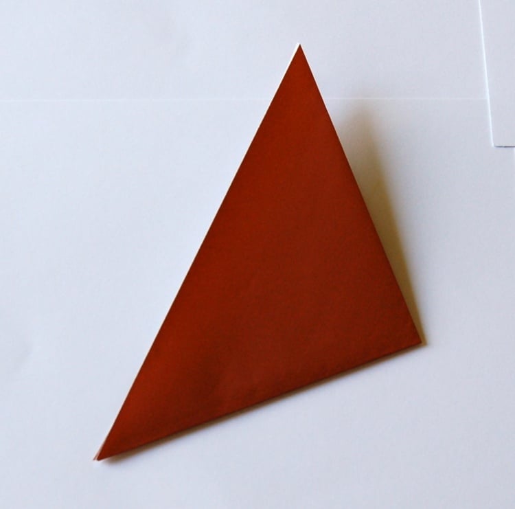 basteln origami tiere anleitung katze figur braun schritt 3