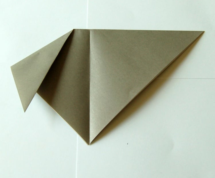 basteln origami tiere klappohren hund schritt 5
