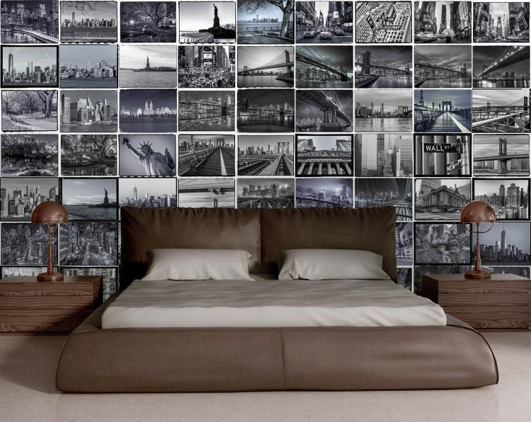 fotocollage-selber-machen-schlafzimmer-schwarz-weiss-architektur-elegant-beige