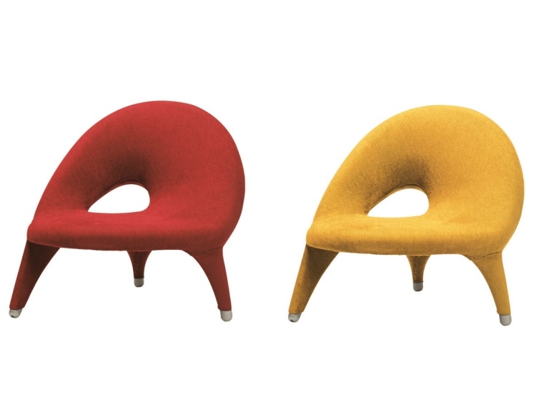 italienische-designermobel-modern-sessel-polster-gelb-rot-drei-beine-arabesk