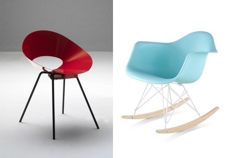 Italienische Designermöbel -stuhl-schale-kd04-chair-eames-schaukelstuhl