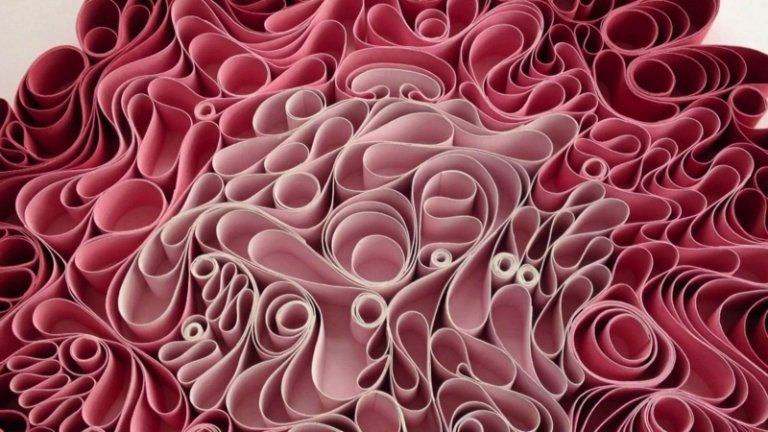 leinwandbilder mit ombre-effekt pink nuancen rund design