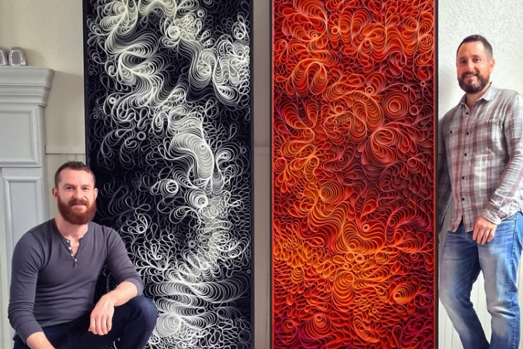 leinwandbilder mit ombre effekt stallman kunst orange feuer farben schwarz weiss