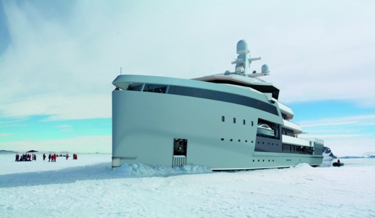 luxus yacht design eisbrecher modell schiff polar