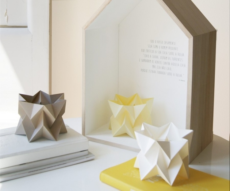 Origami Lampe -diy-windlichter-deko-karton-falten-minimalistisch