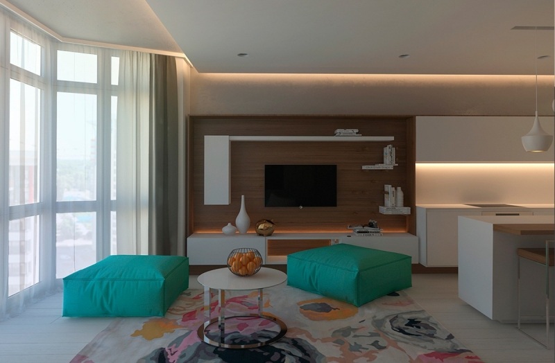 raumgestaltung-ideen-grau-mintgruen-wohnzimmer-teppich-farben-indirekte-beleuchtung