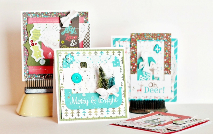 Weihnachtskarten selber basteln