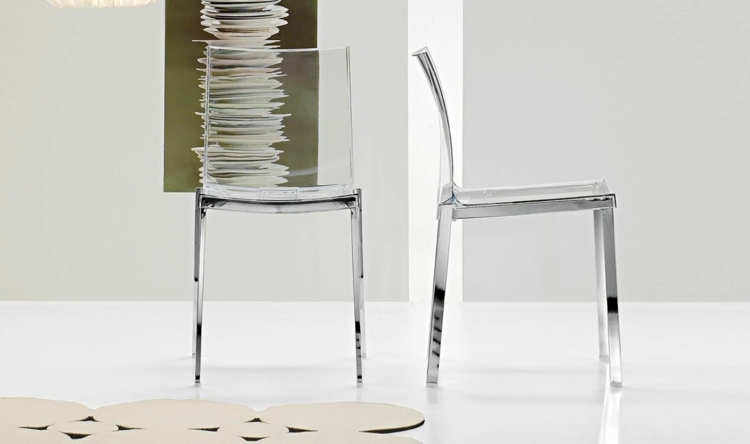 stuhl-transparent amanda bonaldo schlicht design metall stuhlbein