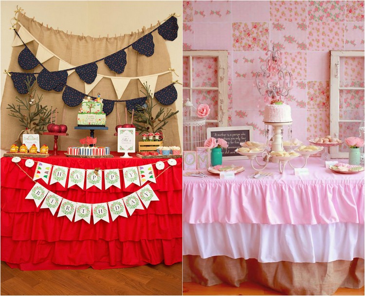 tischdecke-nahen-ideen-ruschen-party-deko-rot-rosa-kinder