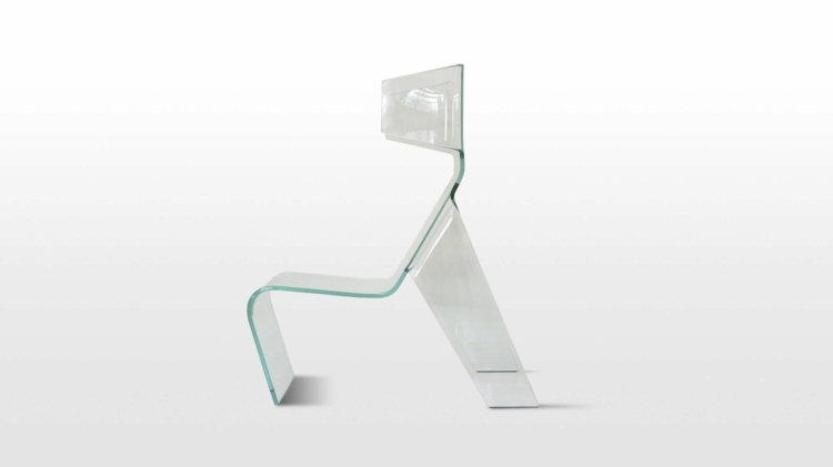 transparent stuhl kleer karim rashid glas design originell form