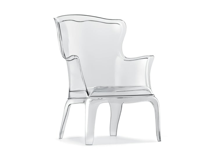 transparent stuhl pasha pedrali vintage sessel stil minimalistisch