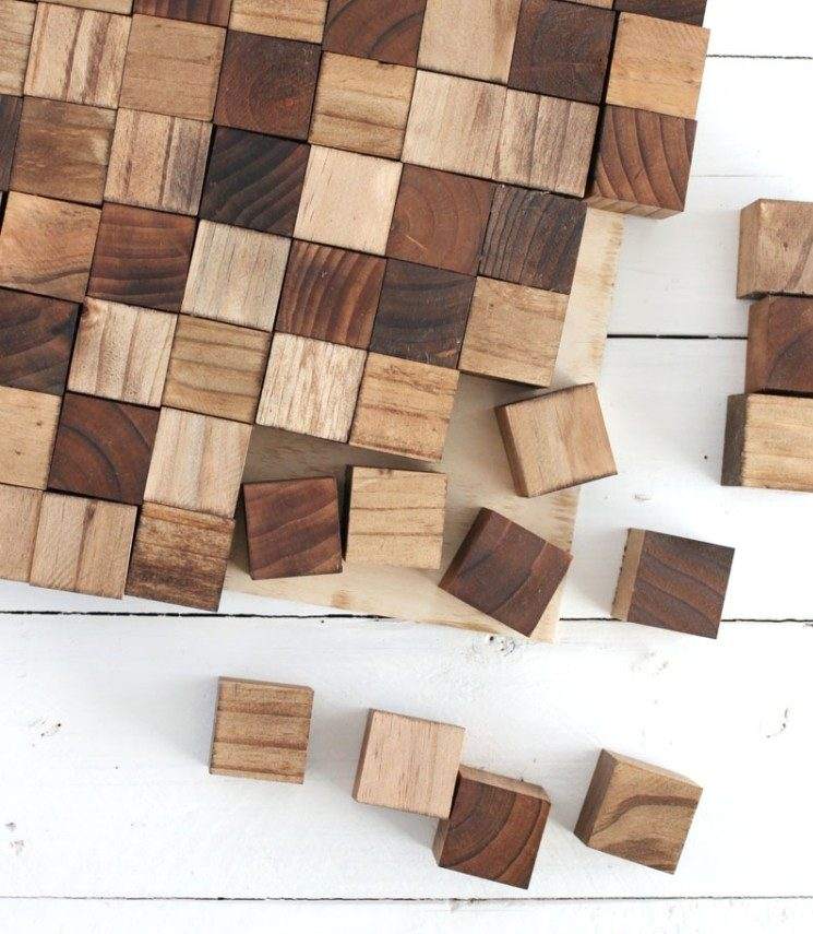 Wanddeko aus Holz selber machen  32 kreative Inspirationen